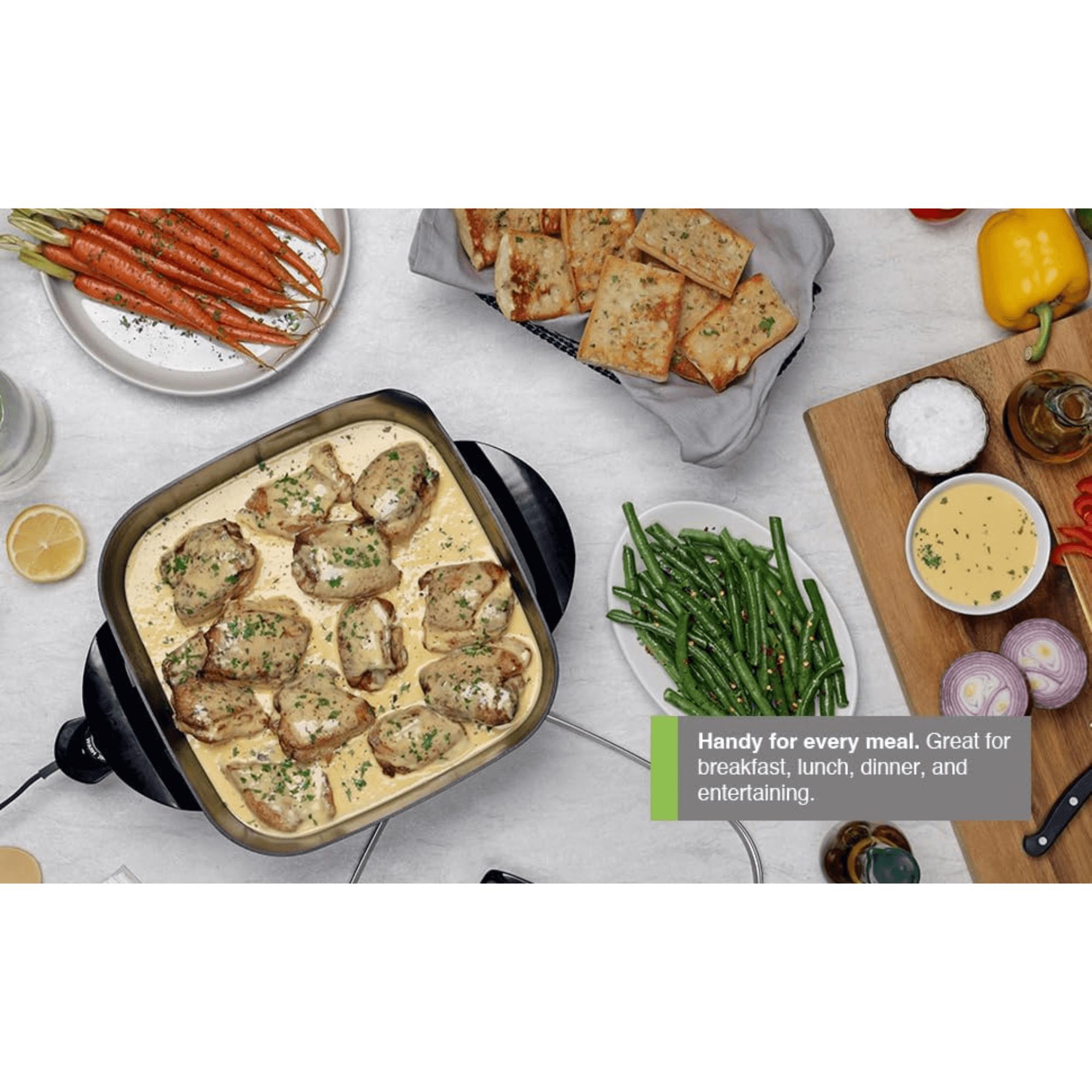 Presto 12Inch Electric Skillet with Glass Lid Jane